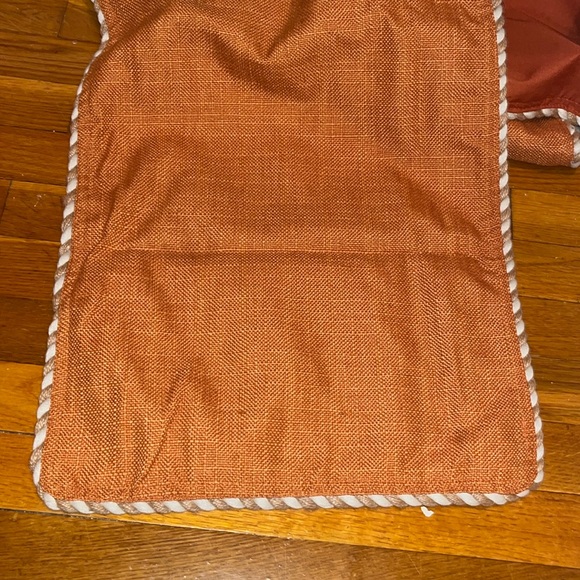 Threshold Other - 🌷 Threshold Orange Table Runner - Burlap Style fully lined